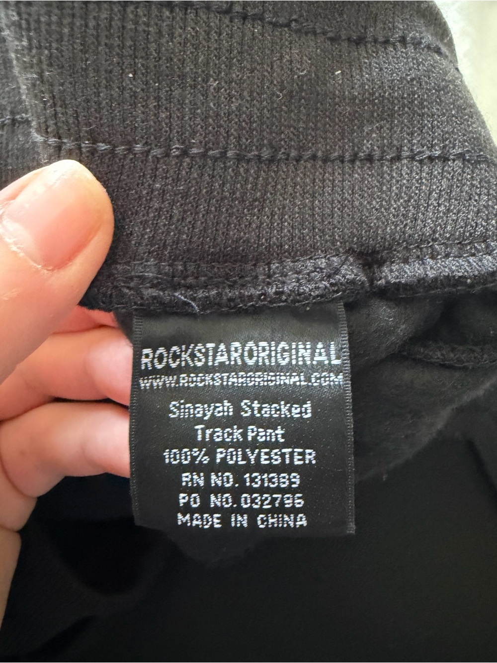 Rockstar Original Women’s Sinayah Black Stacked Star Track Pants Medium NWT - Picture 11 of 14